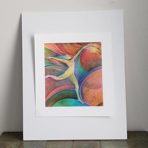 "Floating" an Original Abstract Print